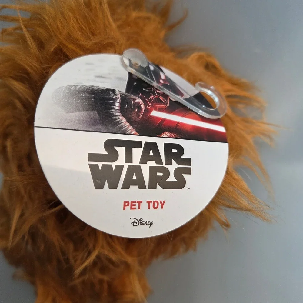 Star Wars Chewbacca 9 Inch Plush Figure Pet Toy Fetch For Pets Disney New Tag